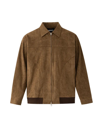 suede leather coat