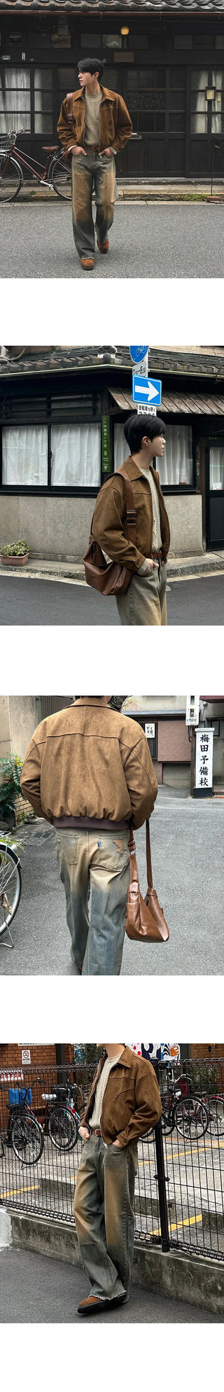 suede leather coat