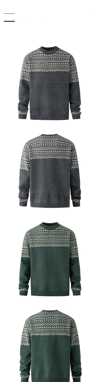 jacquard pullover