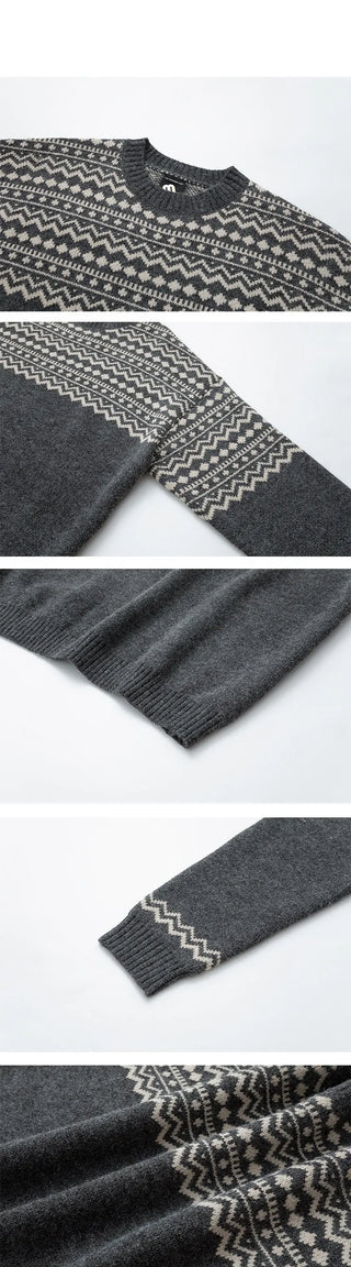 jacquard pullover