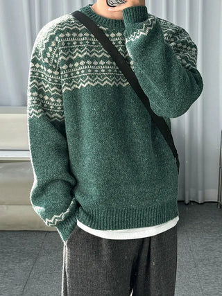 jacquard pullover
