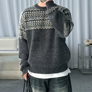 jacquard pullover