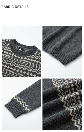 jacquard pullover