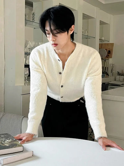 round neck cardigan