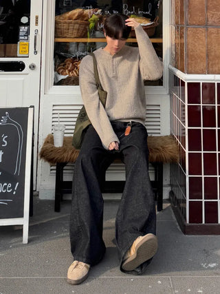 henry collar sweater