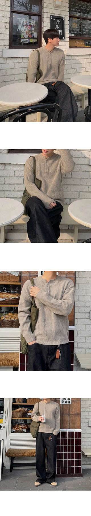 henry collar sweater