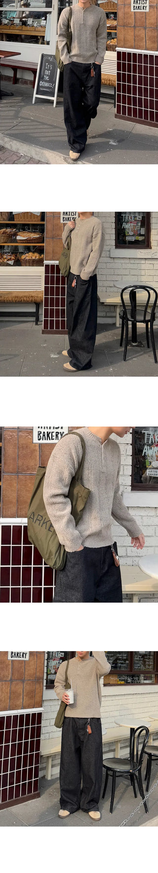 henry collar sweater