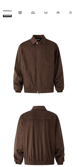 padded suede jacket