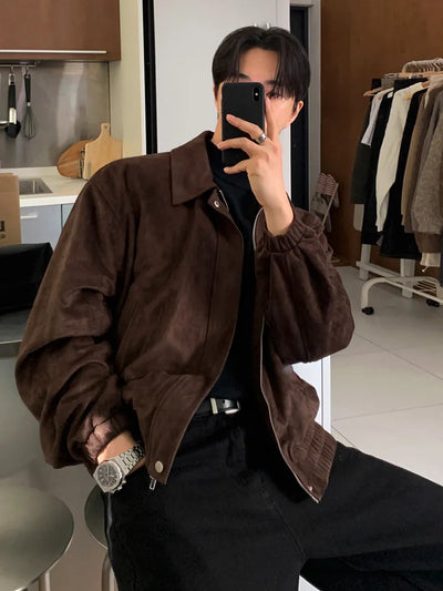 padded suede jacket