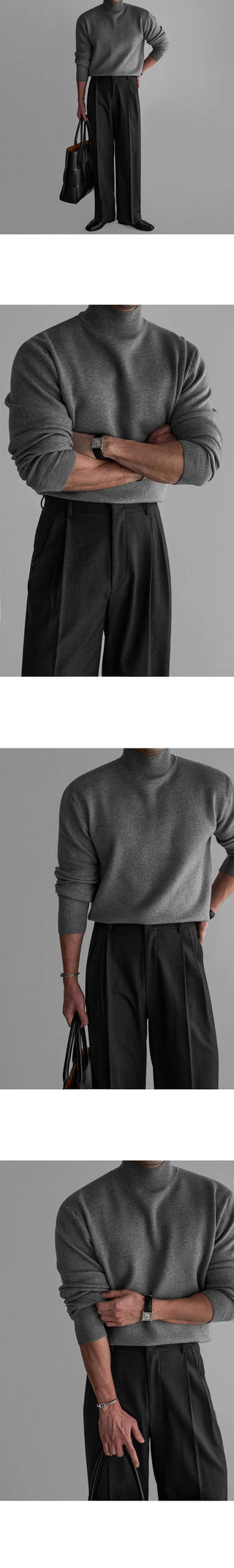 half turtleneck sweater