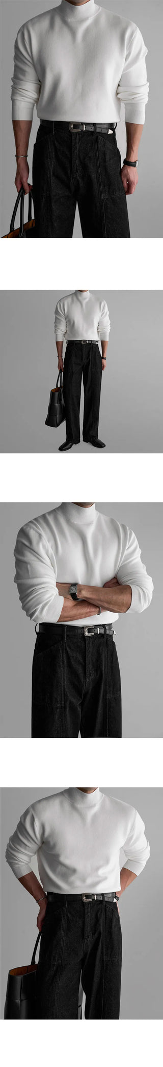 half turtleneck sweater