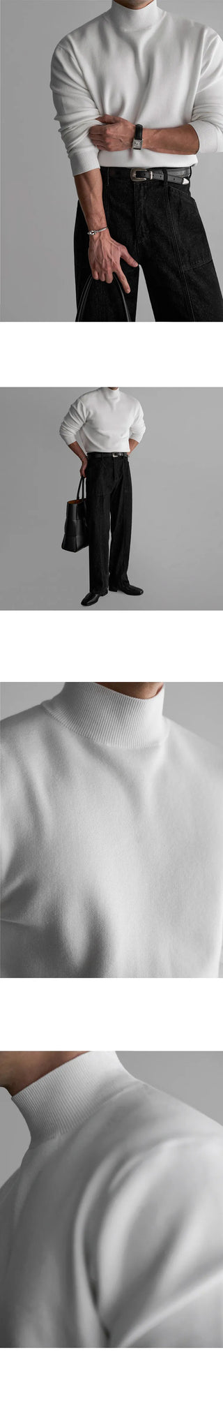 half turtleneck sweater