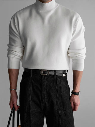 half turtleneck sweater