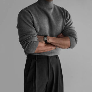 half turtleneck sweater