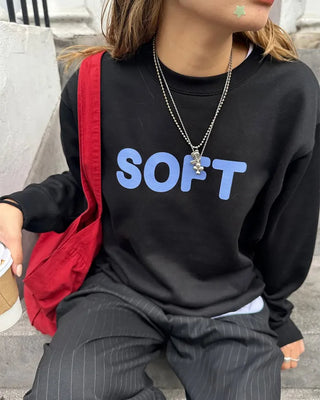 (ORIGINAL) SOFT Lettering Sweatshirt (Fleece-lined)