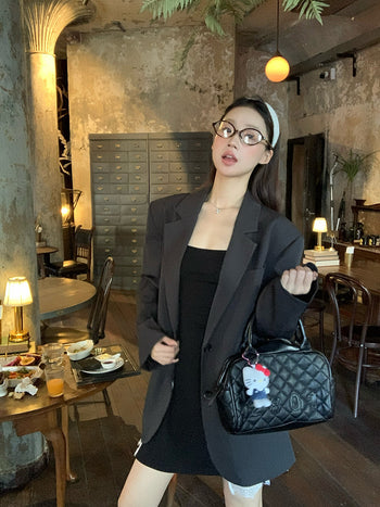 gray elegant suit jacket