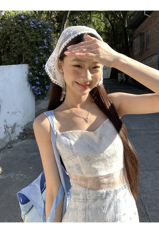 white lace short skirt