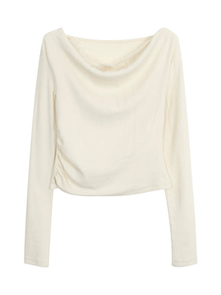 white sexy oblique top