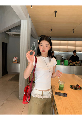 white spicy girl top