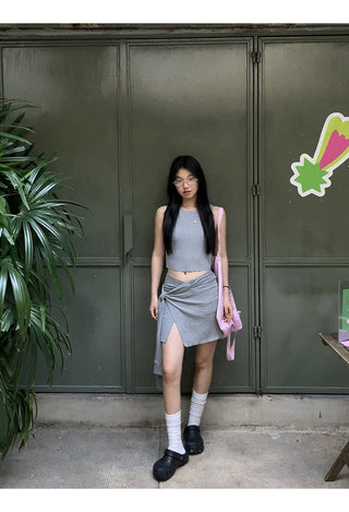 gray leisure suit set