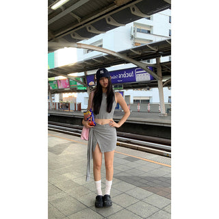 gray leisure suit set