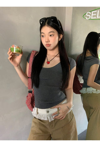 shoulder hot girl top