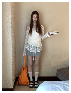 gray sheath skirt 01