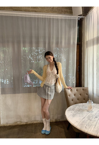 gray sheath skirt 01