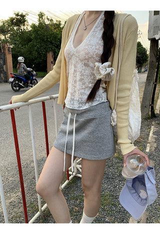 gray sheath skirt 01