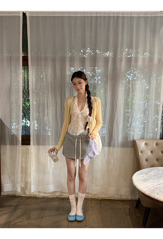 gray sheath skirt 01