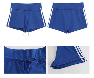 blue sports shorts