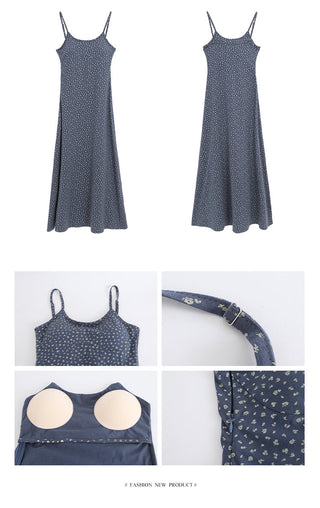 sleeveless floral dress