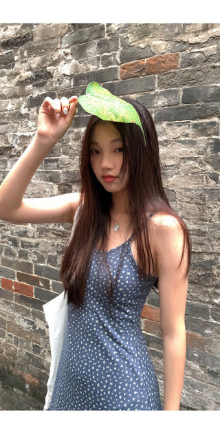 sleeveless floral dress