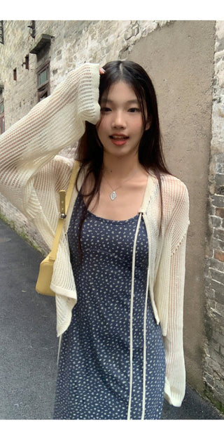 sleeveless floral dress
