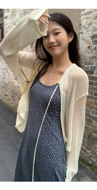 sleeveless floral dress