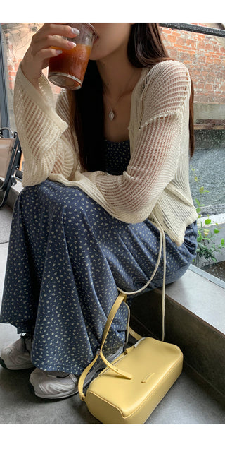 sleeveless floral dress