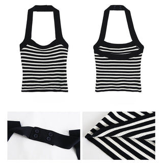 striped halter top