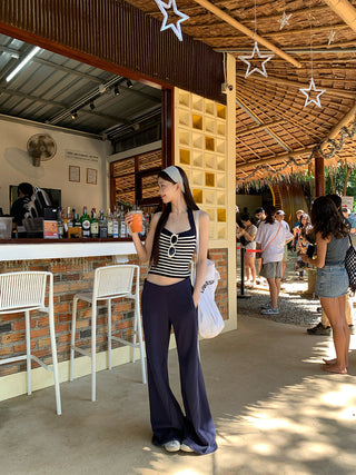 striped halter top