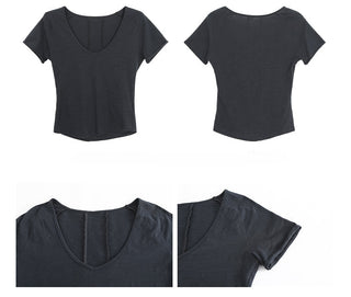 white slim fit top