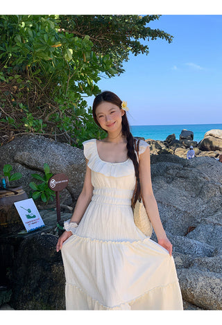 white backless dress