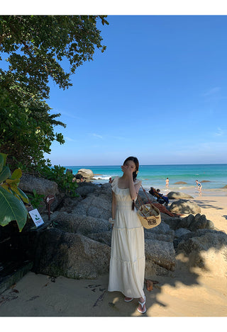 white backless dress