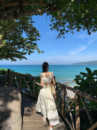 white backless dress