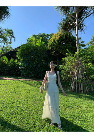 white backless dress