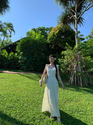 white backless dress