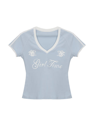 V-neck crop top