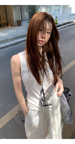 white chic camisole