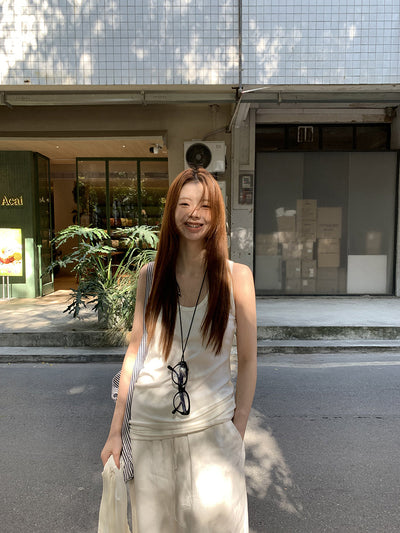 white chic camisole