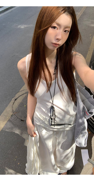 white chic camisole