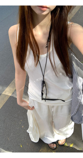 white chic camisole