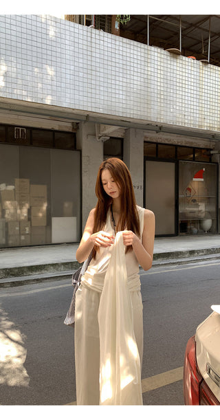 white chic camisole